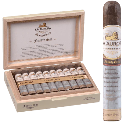 La Aurora Family Creed Fuerte Sol Robusto Box Pressed - Image 4