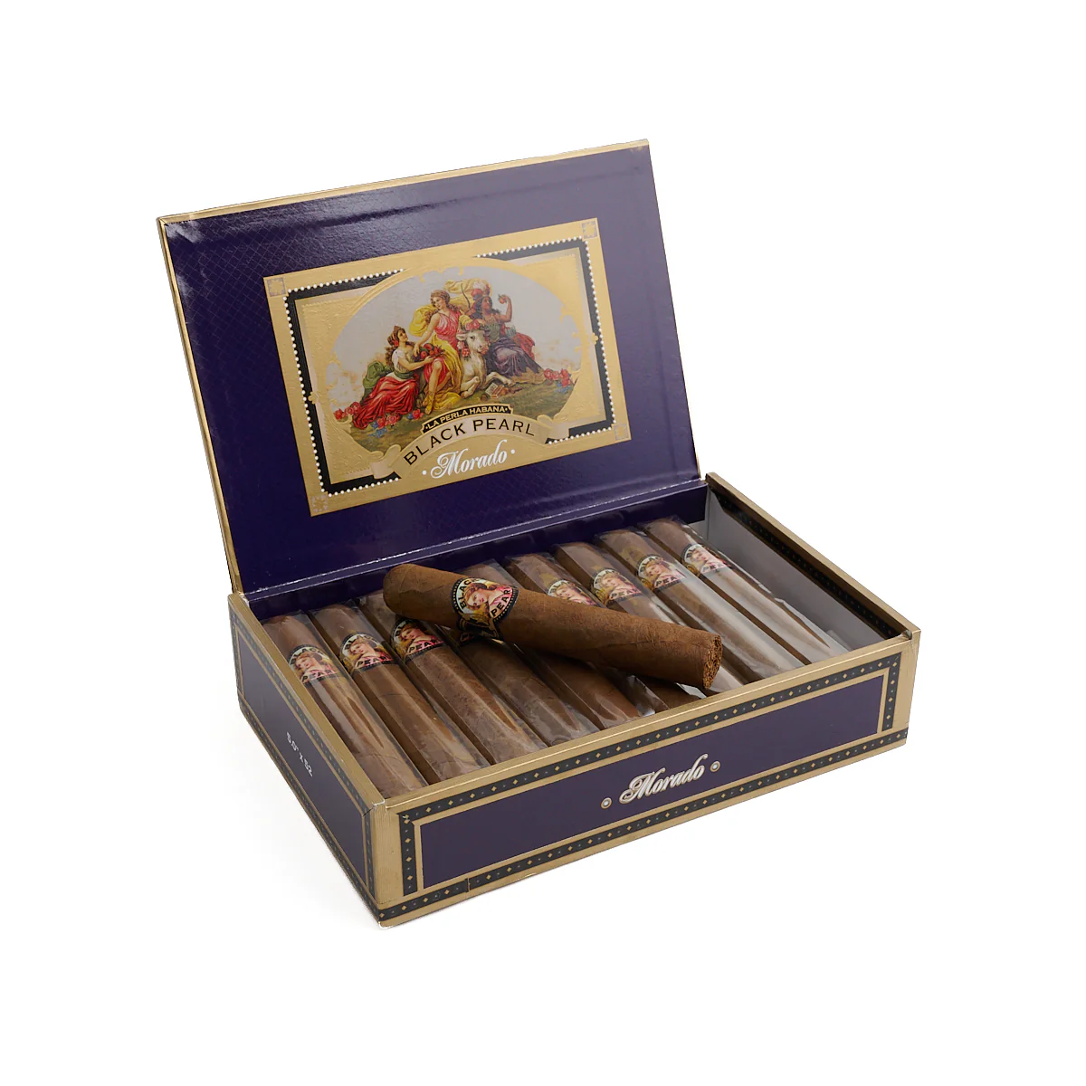 La Perla Habana Black Pearl Morado Robusto - Image 2