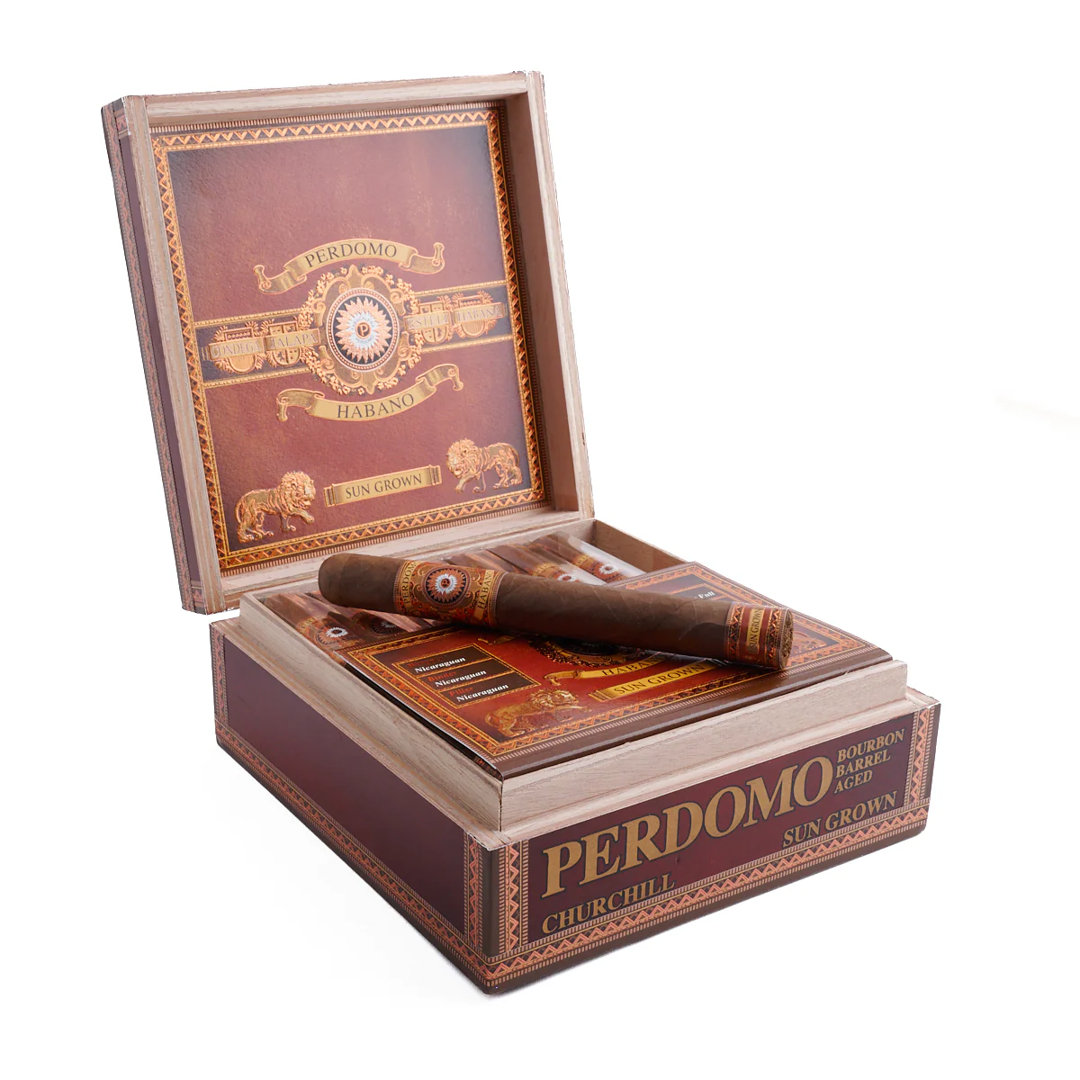 Perdomo Habano Bourbon Barrel Aged Sun Grown Churchill - Image 2