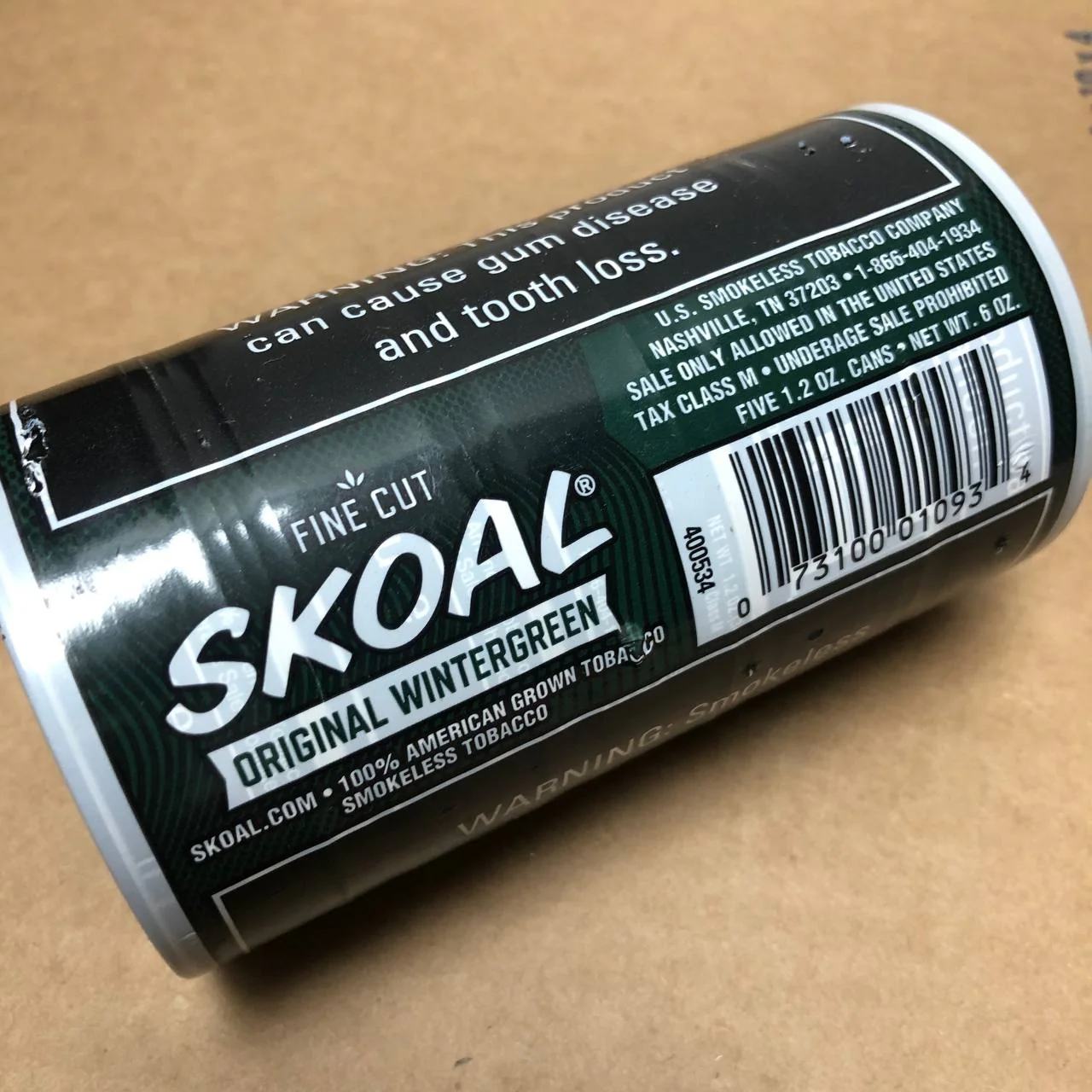 Skoal Original Wintergreen Fine Cut - Image 2